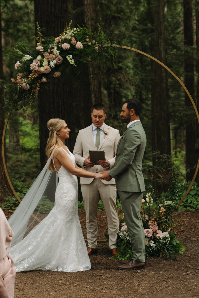 Redwoods Wedding with dog