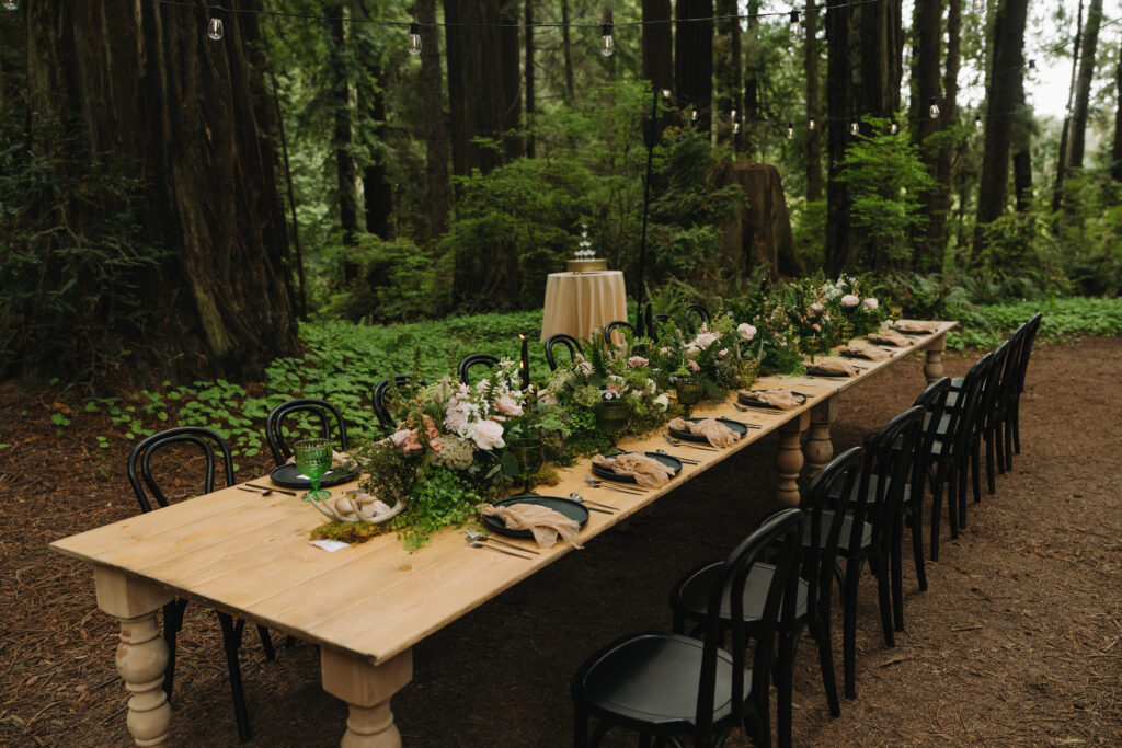 Redwoods Wedding Dinner Table
