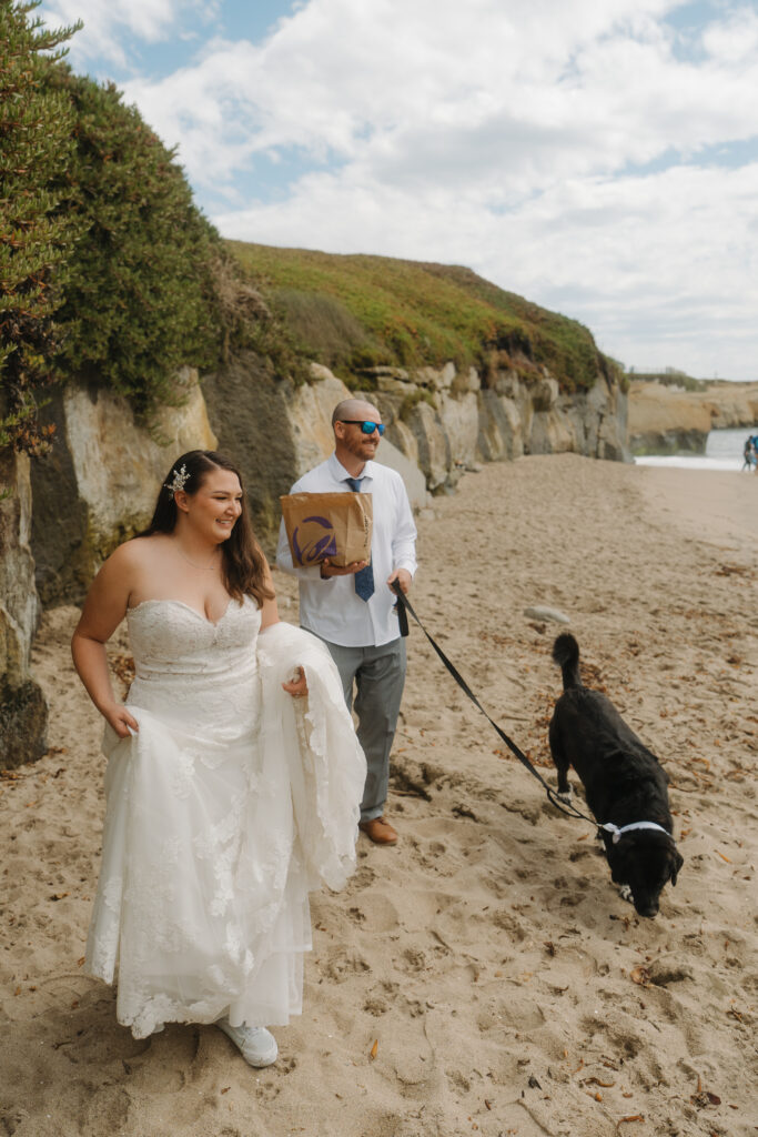 santa cruz elopement with dog