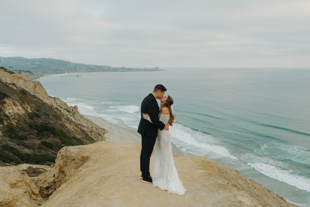 San Diego Elopement on a cliff