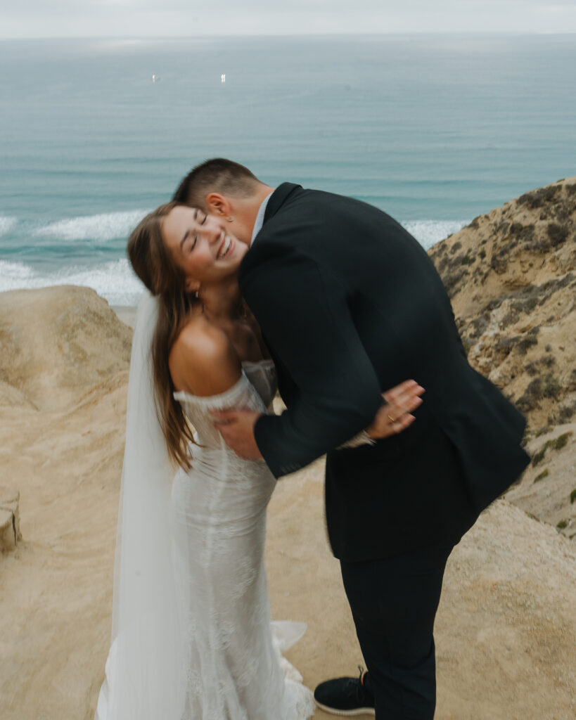 San Diego Elopement on a cliff