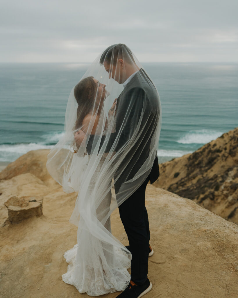 San Diego Elopement on a cliff