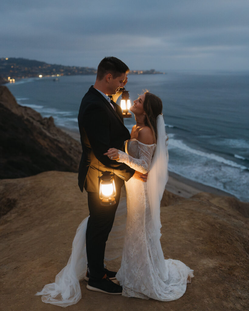 San Diego Elopement on a cliff