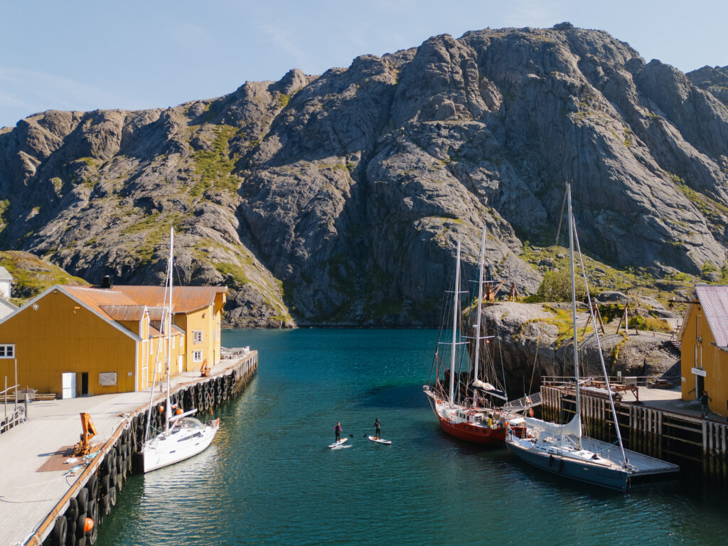 Lofoten Elopement SUP Paddleboarding