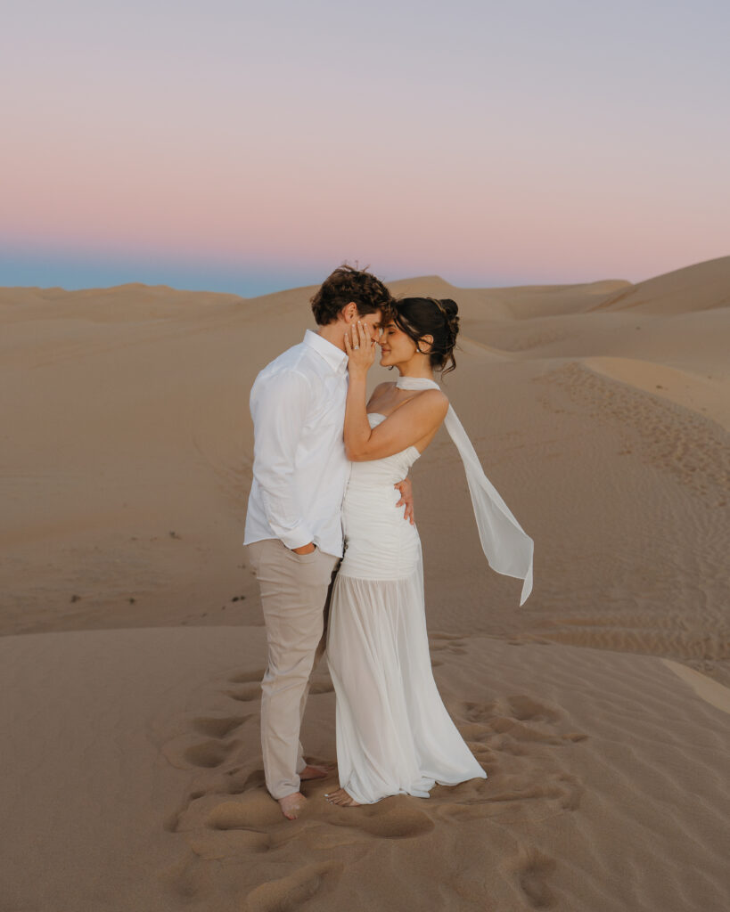 Sand Dunes Engagement Couple