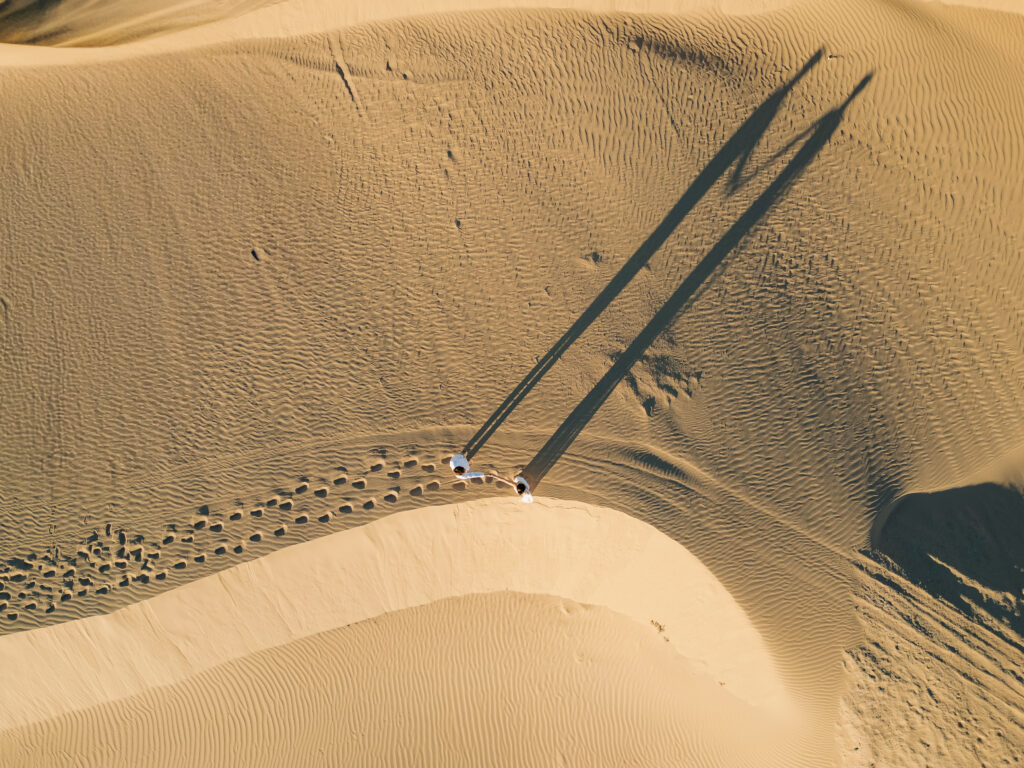 Sand Dunes Elopement Drone